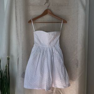 Gap Strapless eyelet dress